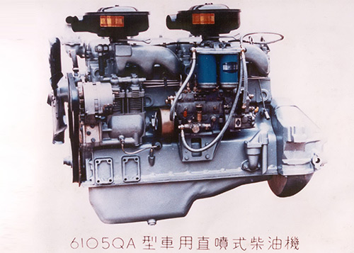 6105qa直喷式柴油机第一台样机试制成功,改变了国内涡流柴油机的历史